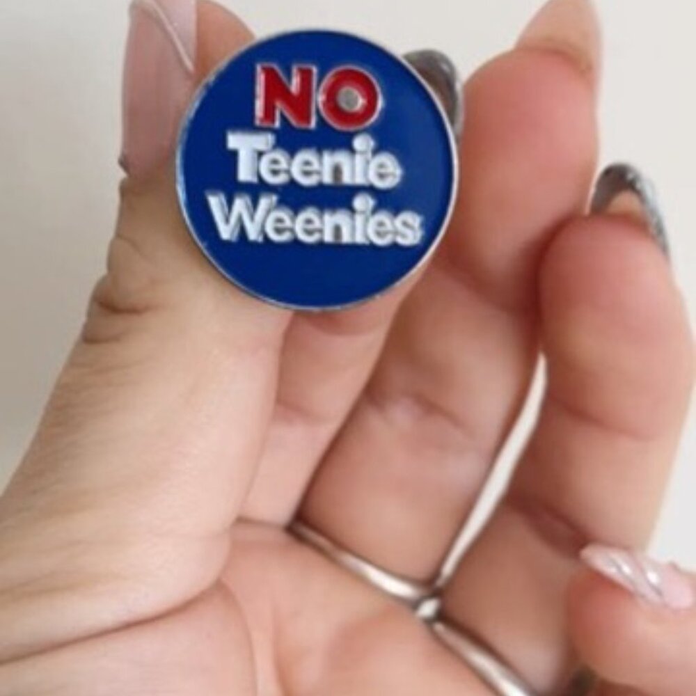 $5 Bundled 💘 Funny "No Teenie Weenies" Enamel Pin - Picture 4 of 4